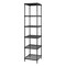 Design Ideas MeshWorks Shelving Units - Black, Narrow, 6-Tier
